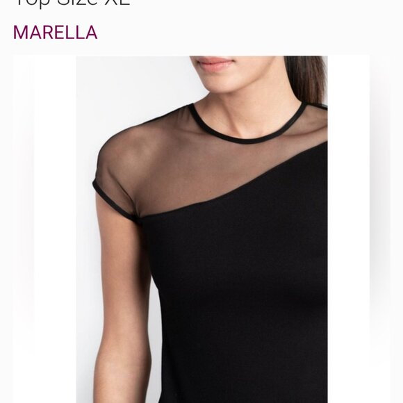Marcella florence black top nwot xl - Picture 4 of 5
